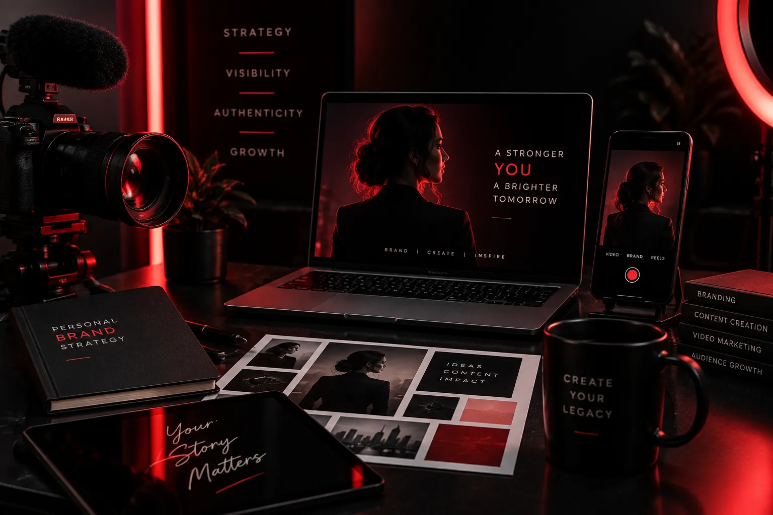 Personal branding video production session